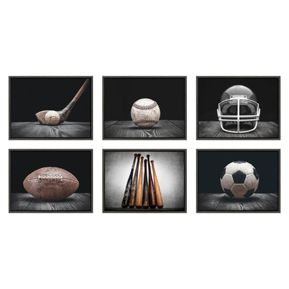 Sylvie Soccer Ball Framed Canvas by Shawn St. Peter