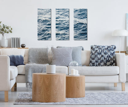 Coastal Ocean Waves Canvas Wall Art Set