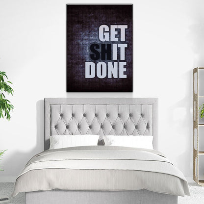 Get It Done Motivational Canvas Wall Art