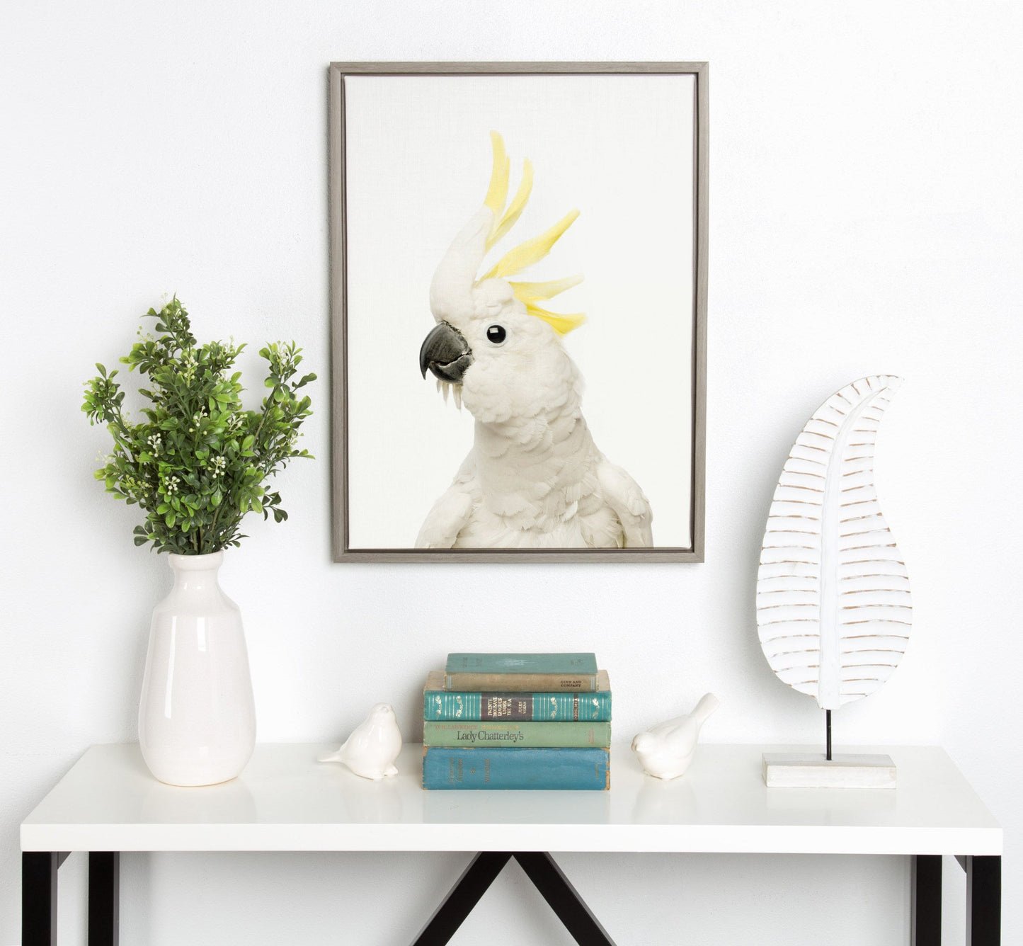 Bird Portrait Framed Canvas Wall Art