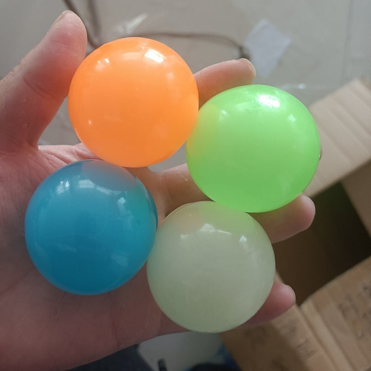 glow in the dark sticky ceiling balls set of four