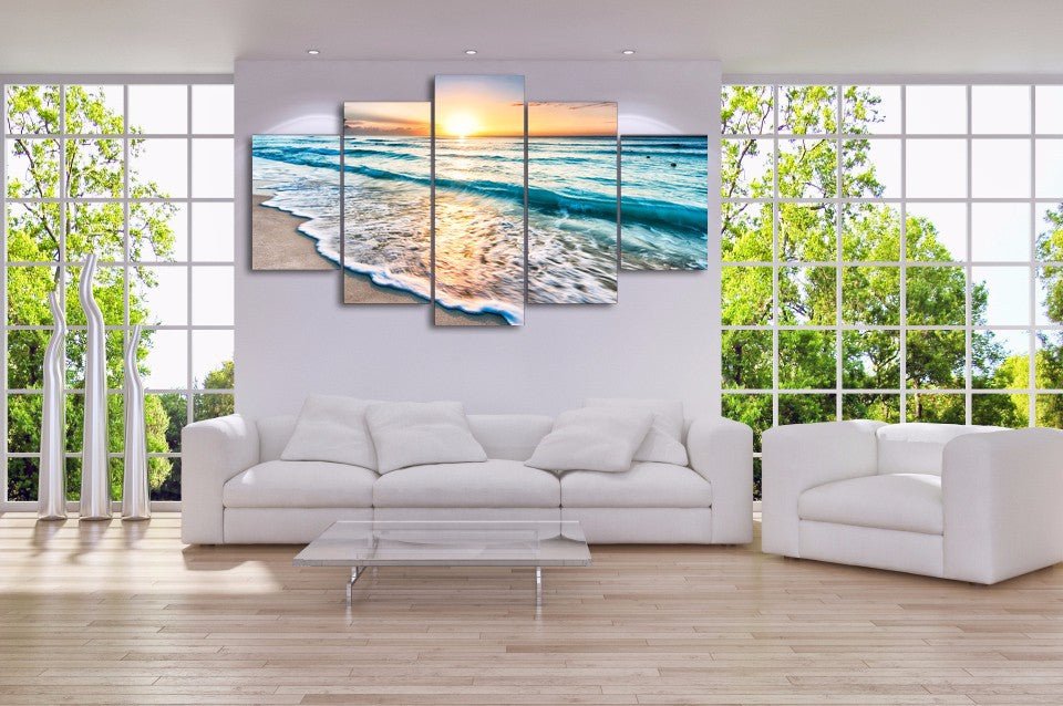 Good Morning Ocean View 5-Piece Canvas