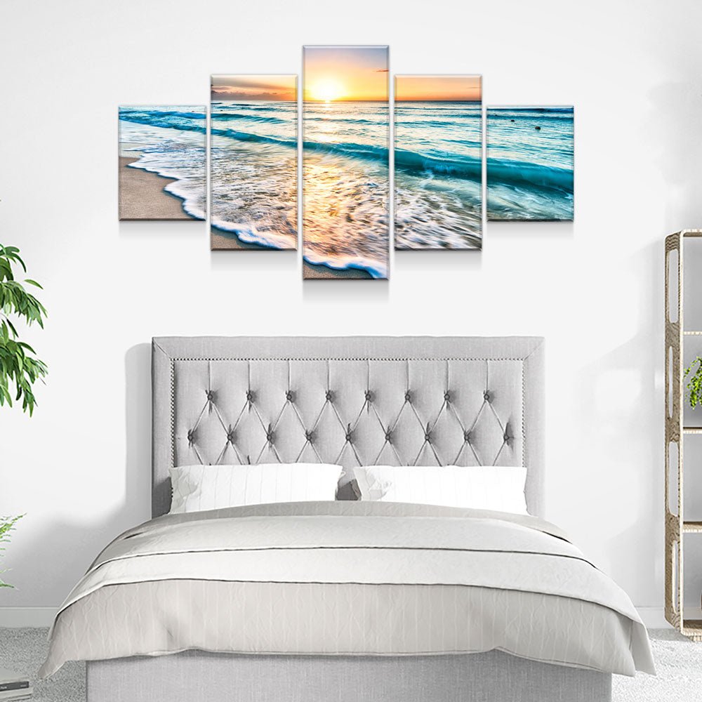 Good Morning Ocean View 5-Piece Canvas