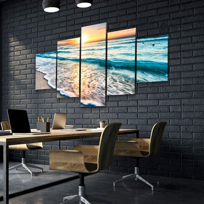 Good Morning Ocean View 5-Piece Canvas