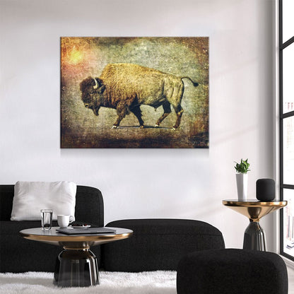 Great Buffalo Canvas Wall Art, Ranch Decor