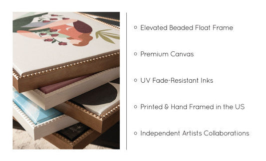 Japanese Crane Bird Framed Canvas Art Set