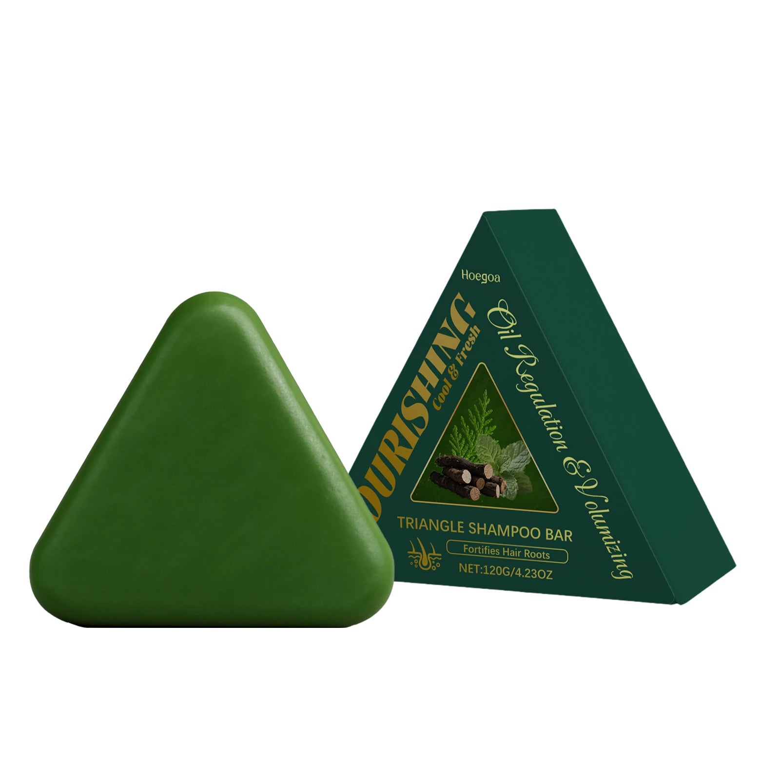 herbal shampoo bar triangle 120g on box