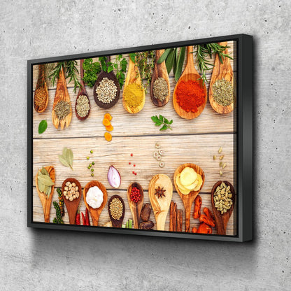 Herbs And Spices Kitchen Canvas Wall Art
