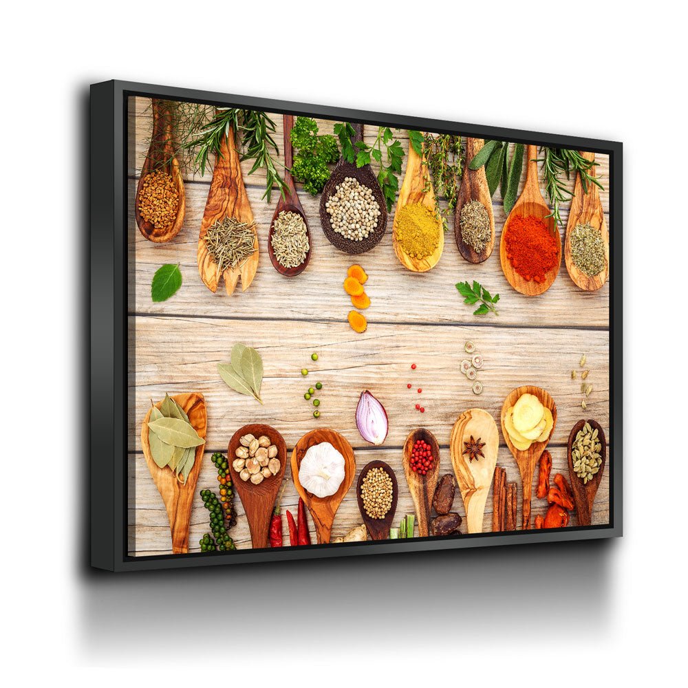 Herbs And Spices Kitchen Canvas Wall Art