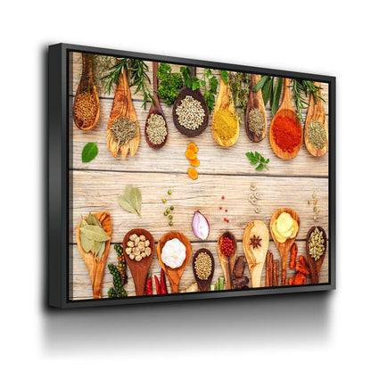 Herbs And Spices Kitchen Canvas Wall Art