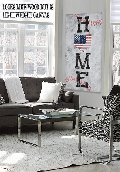 Home Baseball - Canvas