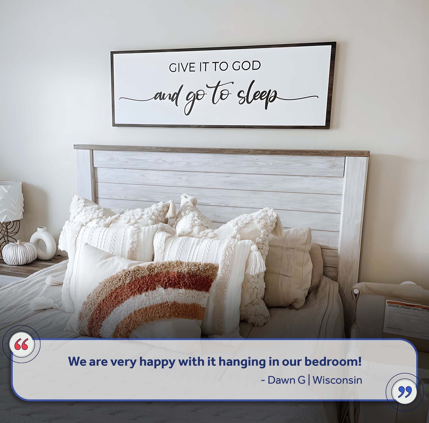 Give It To God And Go To Sleep Faith Canvas Wall Art