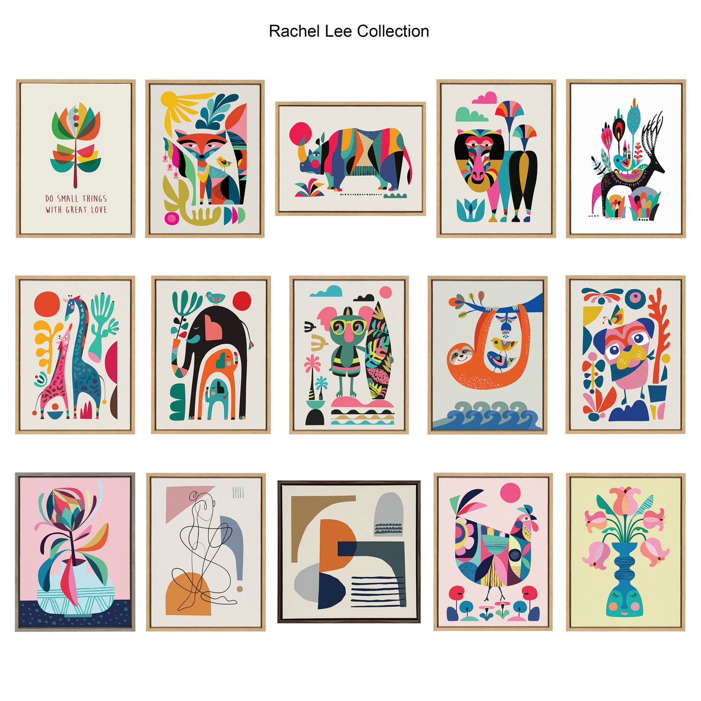 Sylvie Mid Century Modern Surf Koala Framed Canvas by Rachel Lee of My Dream Wall
