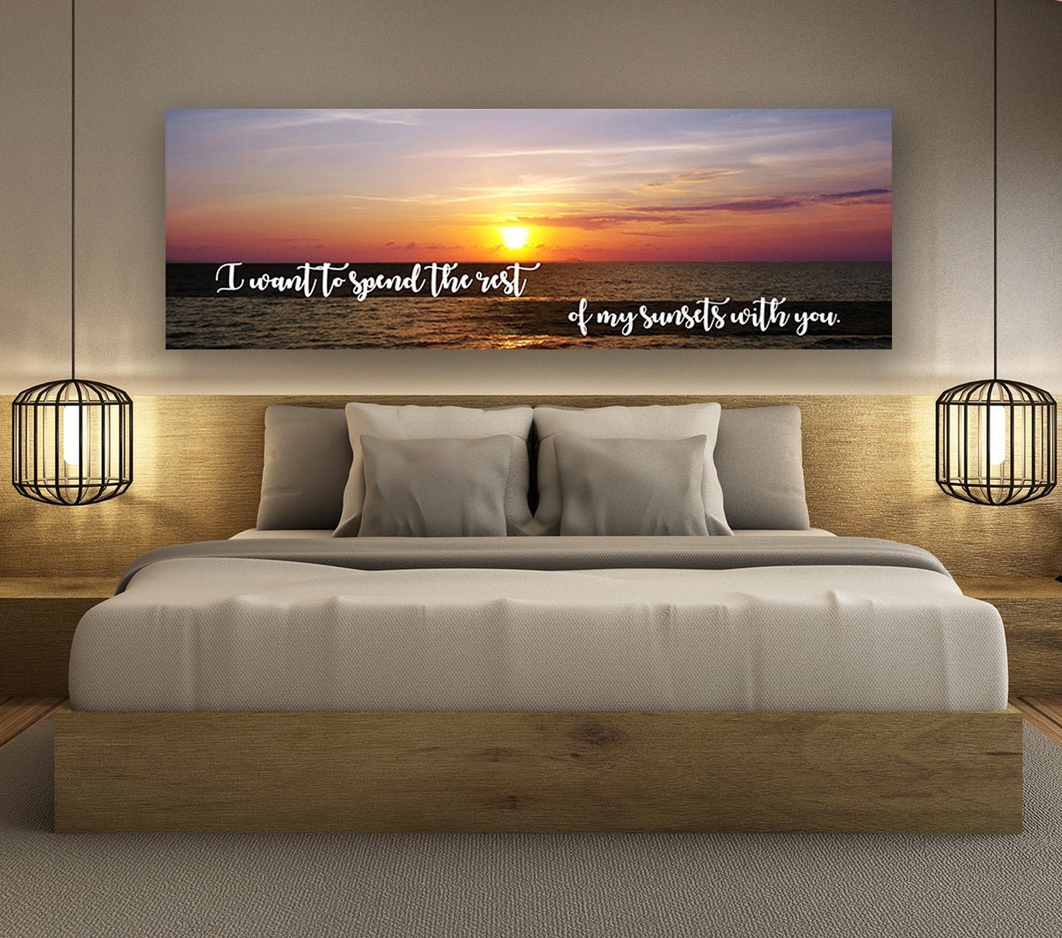 Spend My Sunsets With You Canvas Wall Art