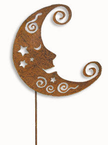 Crescent Moon Metal Wall Art, Indoor or Outdoor