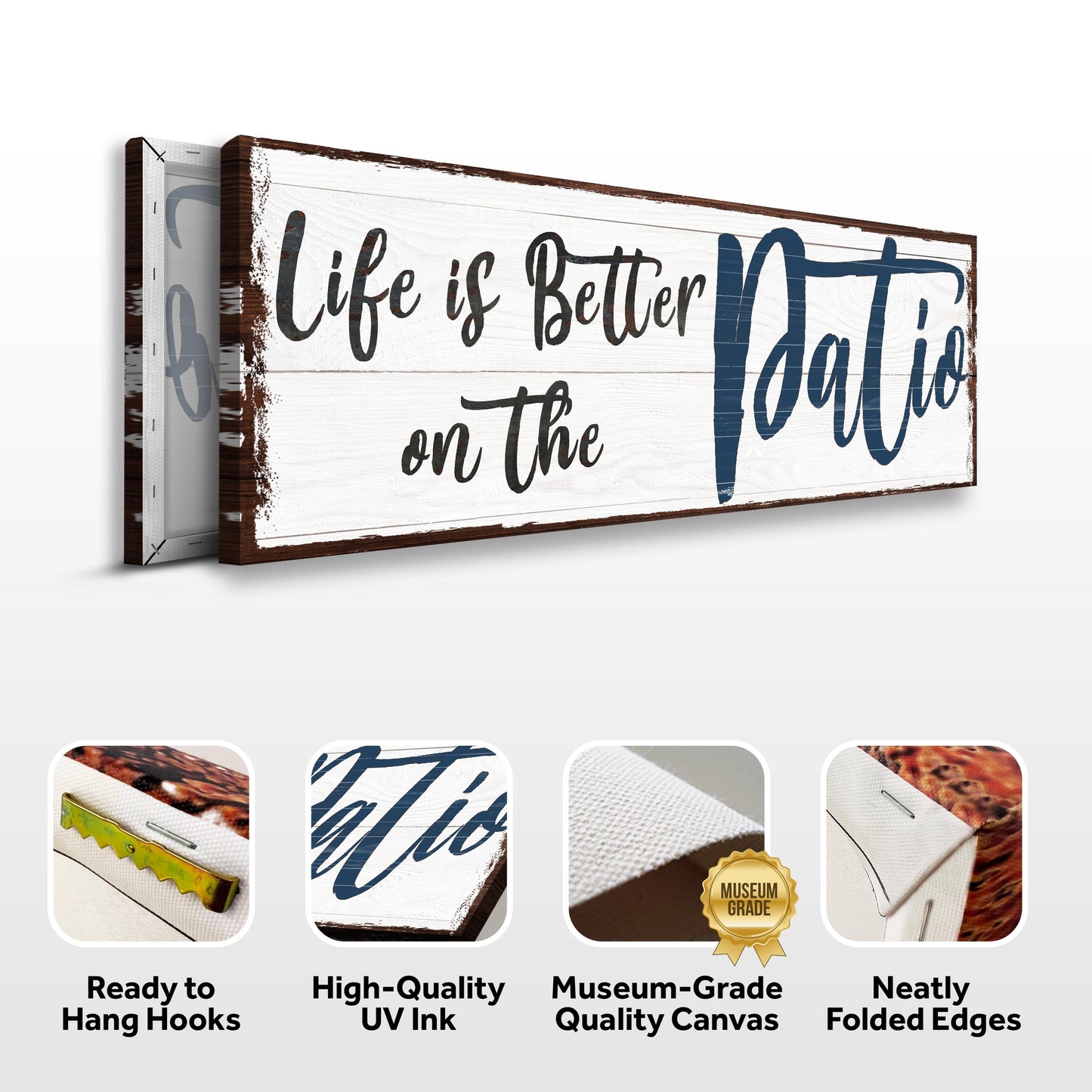 Life Is Better on the Patio Canvas Wall Art