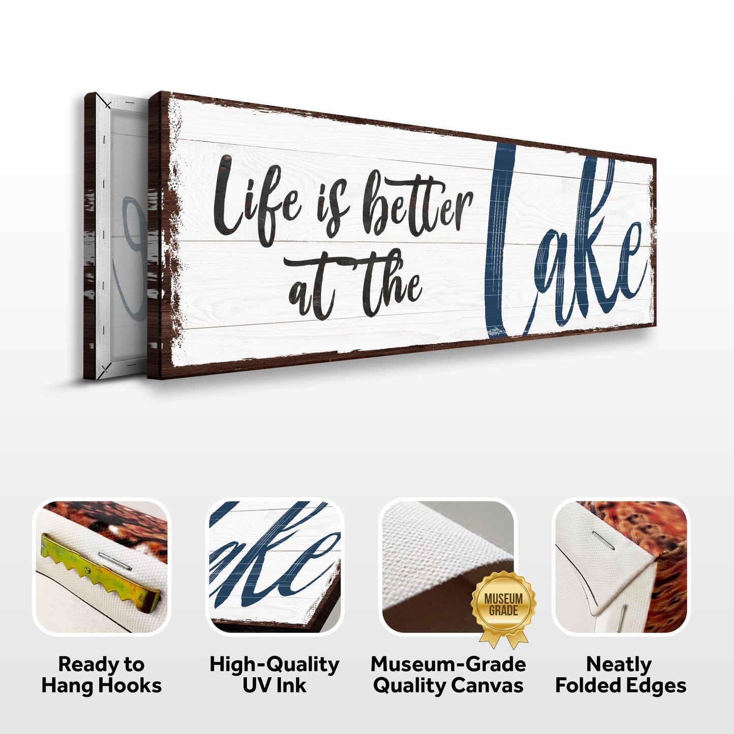 Life Is Better at the Lake Canvas Wall Art