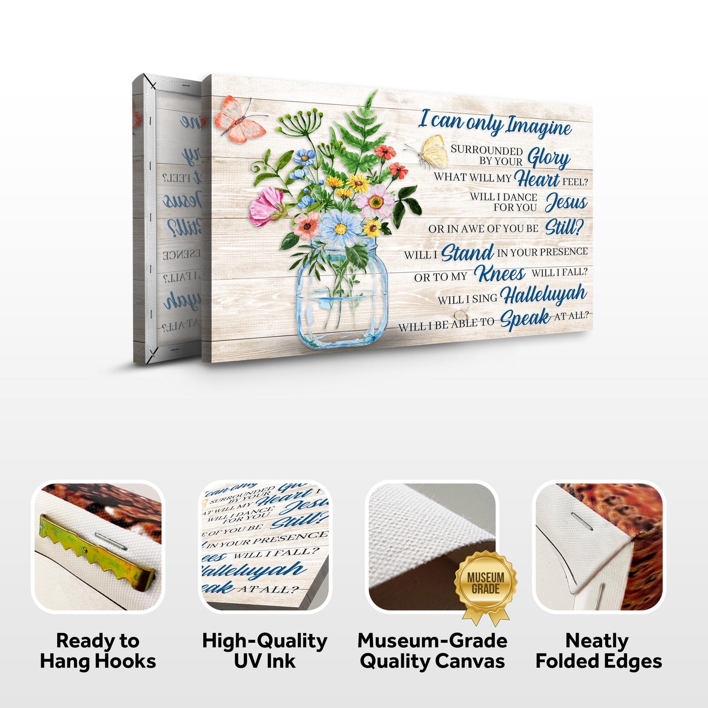 I Can Only Imagine Christian Canvas Wall Art
