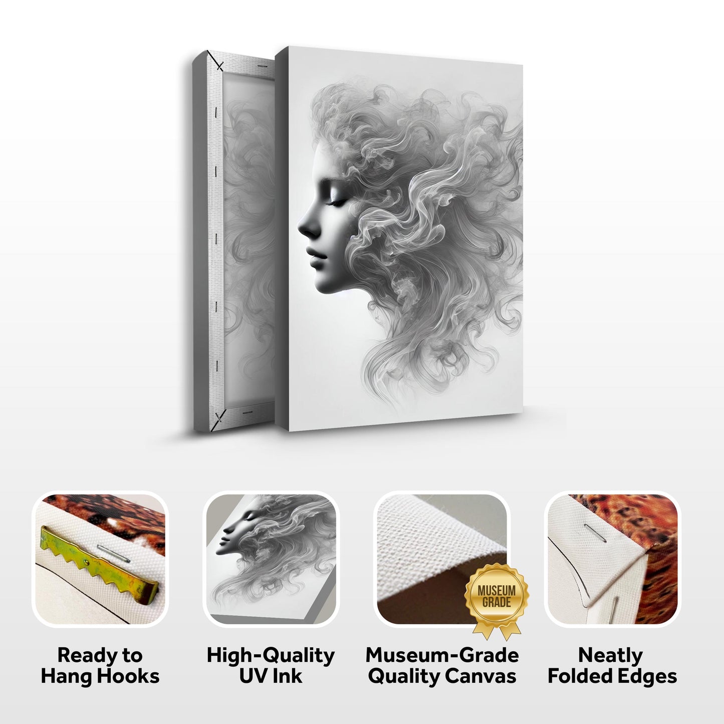 Soft Wave Abstract Flow Canvas Wall Art