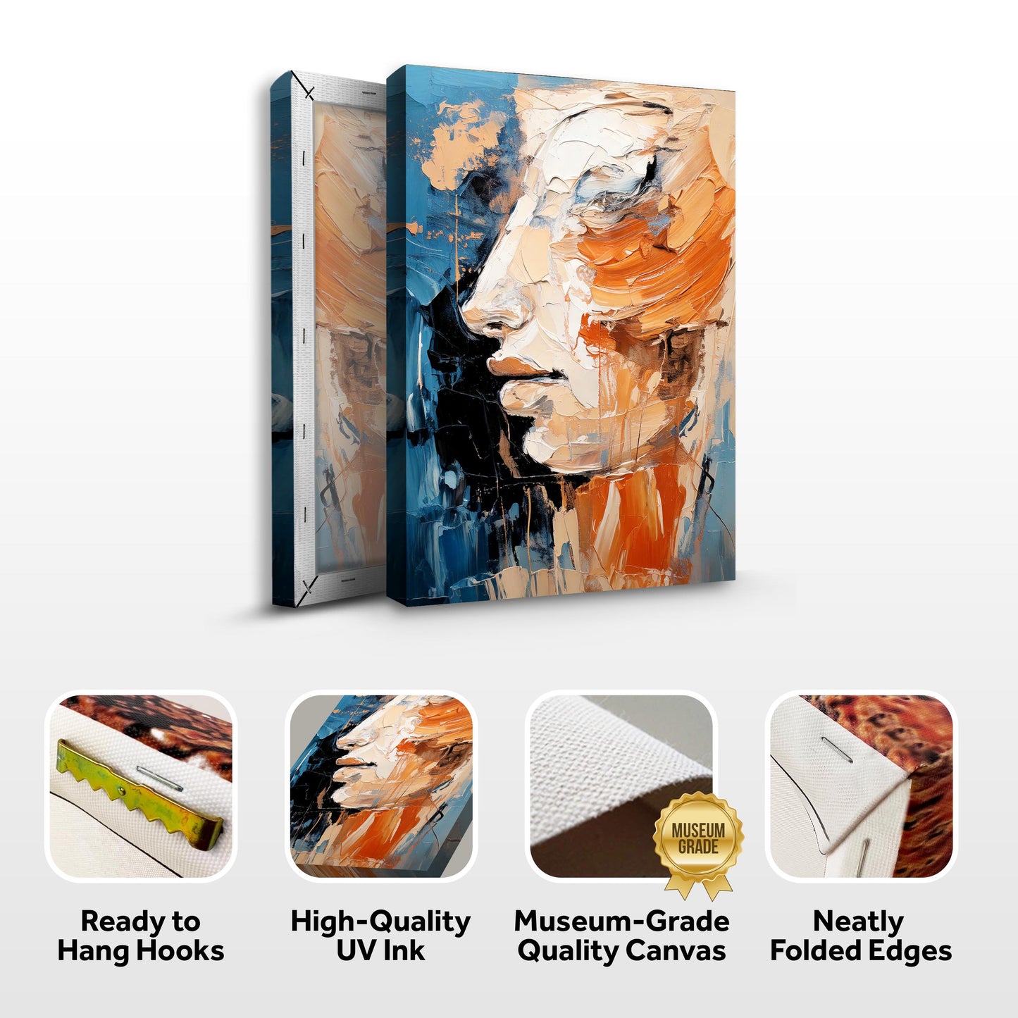Brush Stroke Abstract Canvas Wall Art