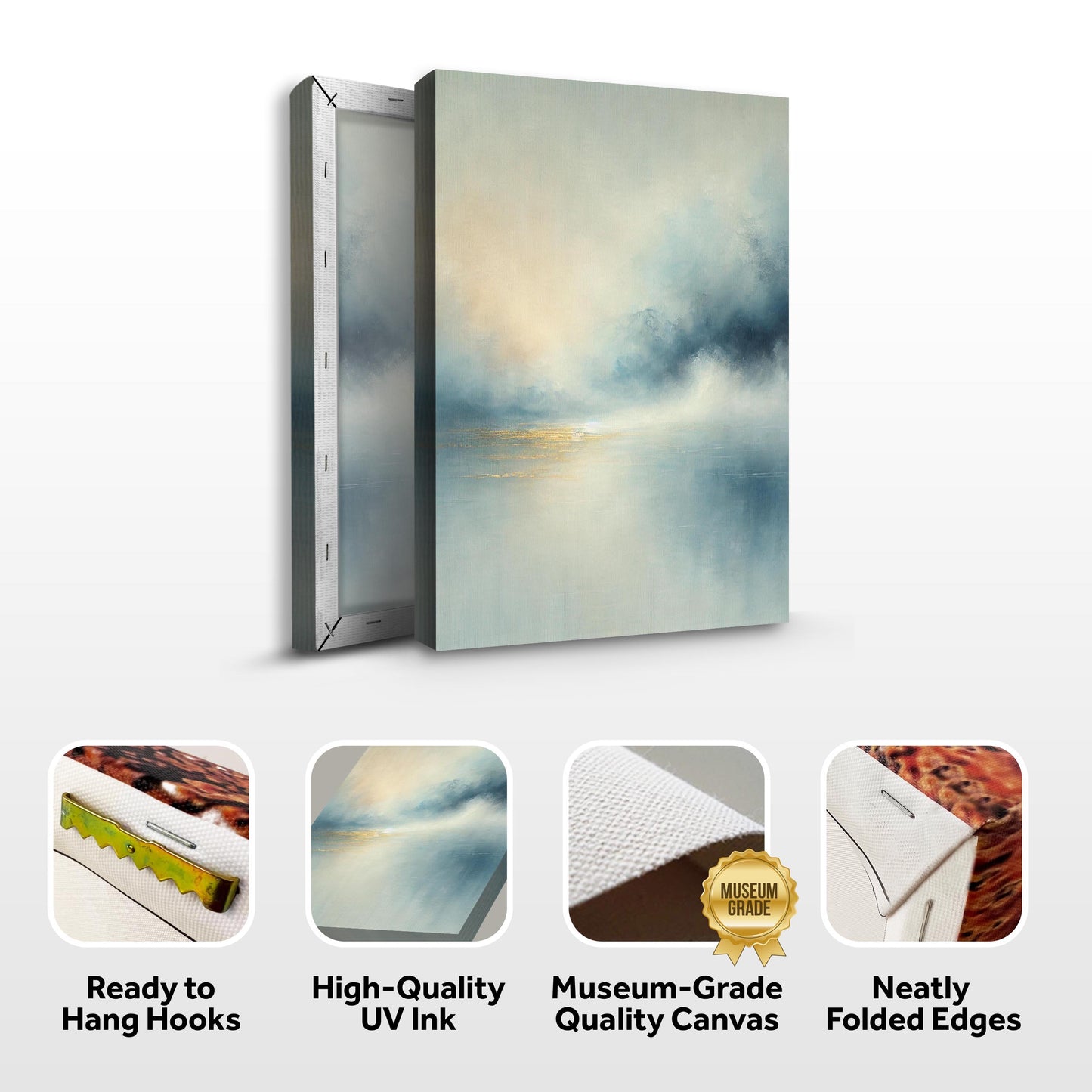 Abstract Calm Glow Canvas Wall Art