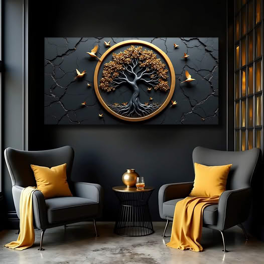 3D Celtic tree of life canvas wall art