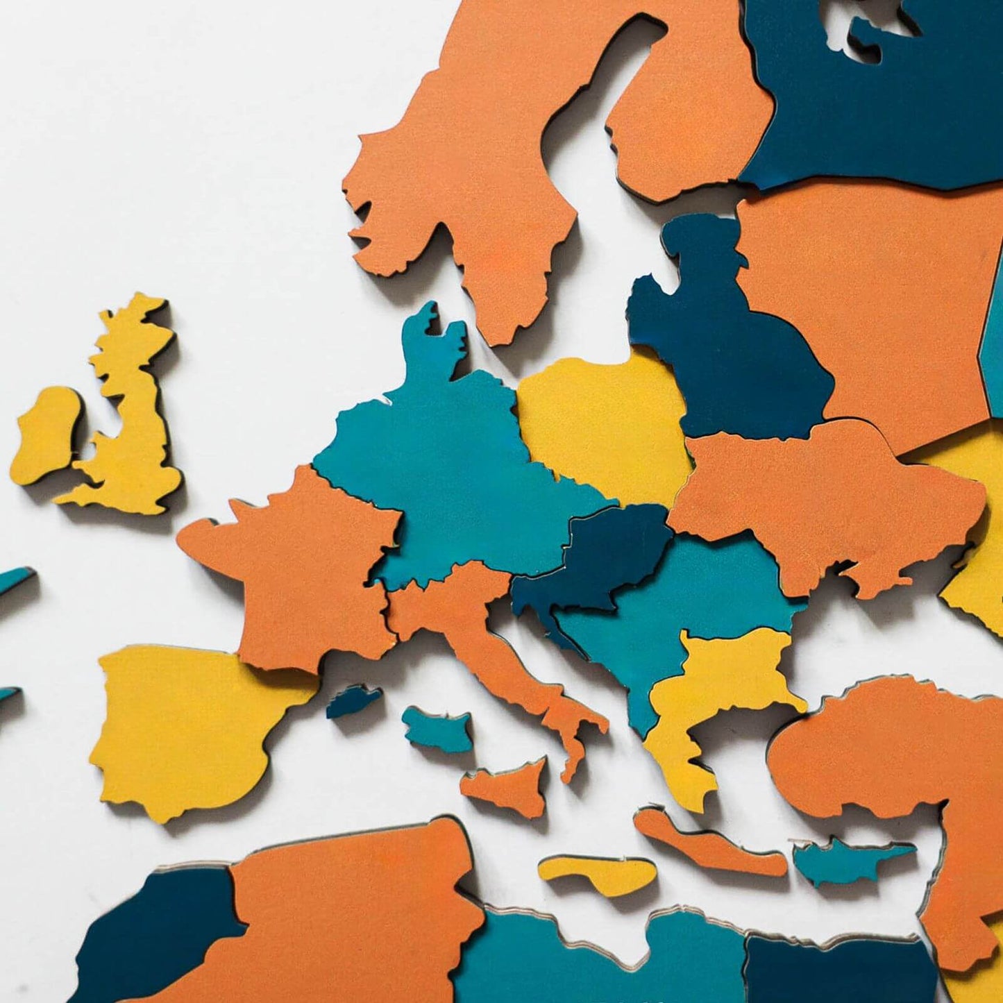 3D Wooden Luminous World Map Wall Art - Indie