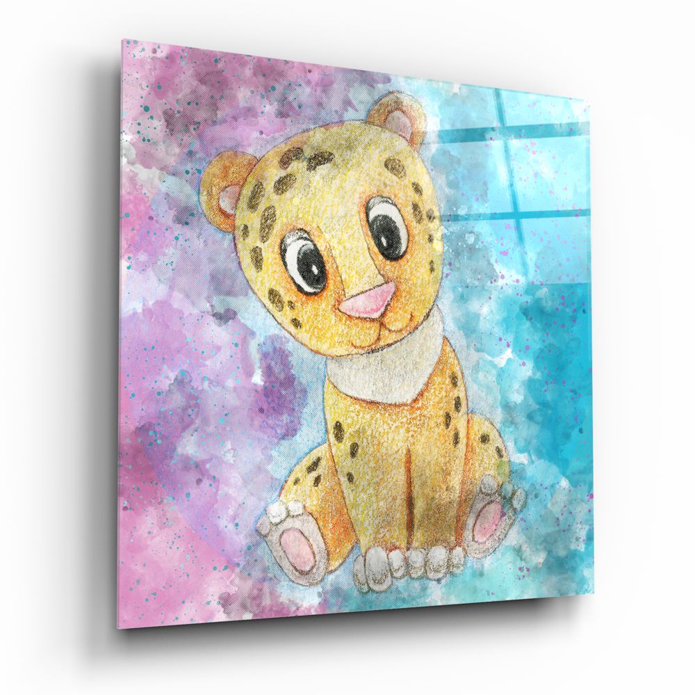 Tiger glass wall art