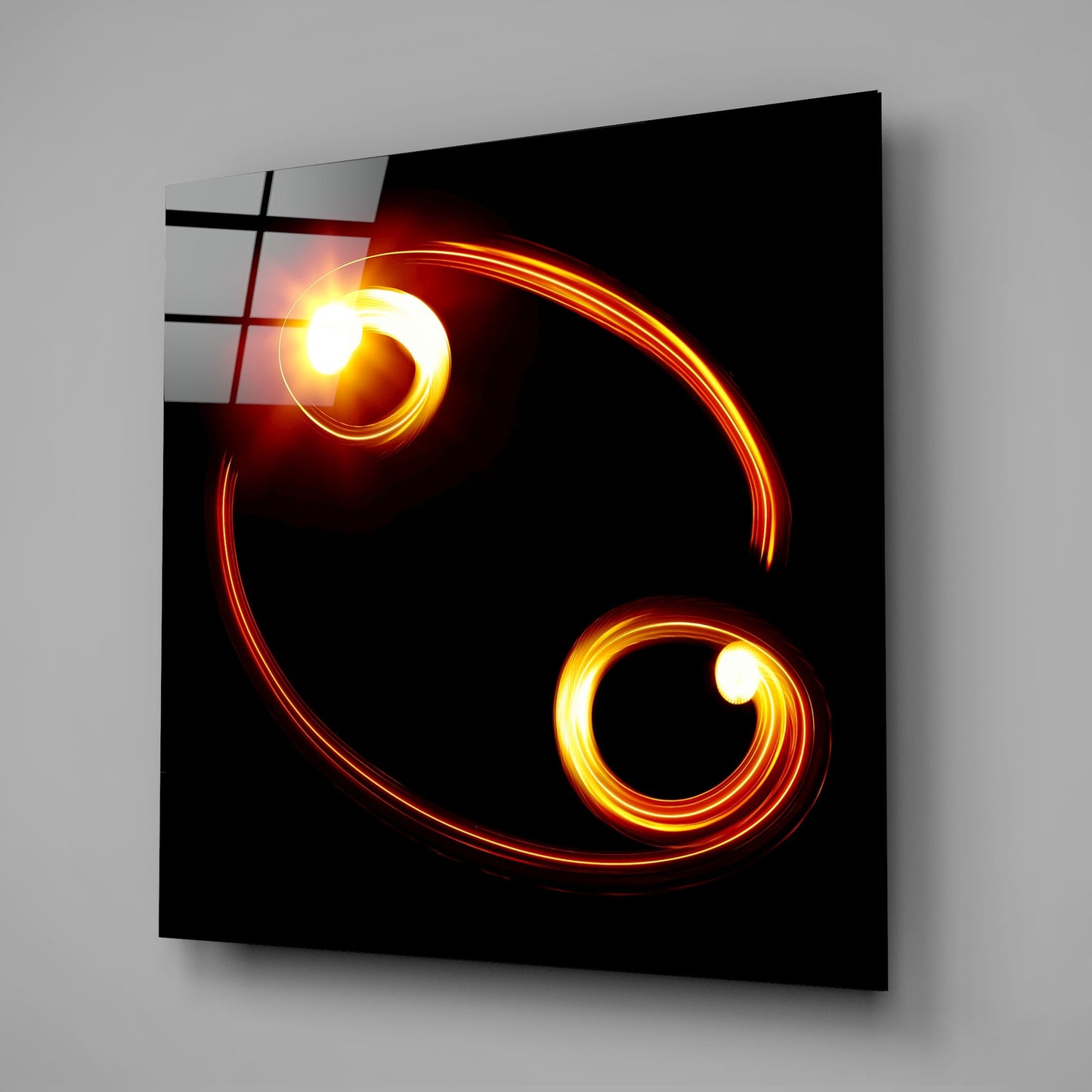Cancer Symbol Glass Wall Art