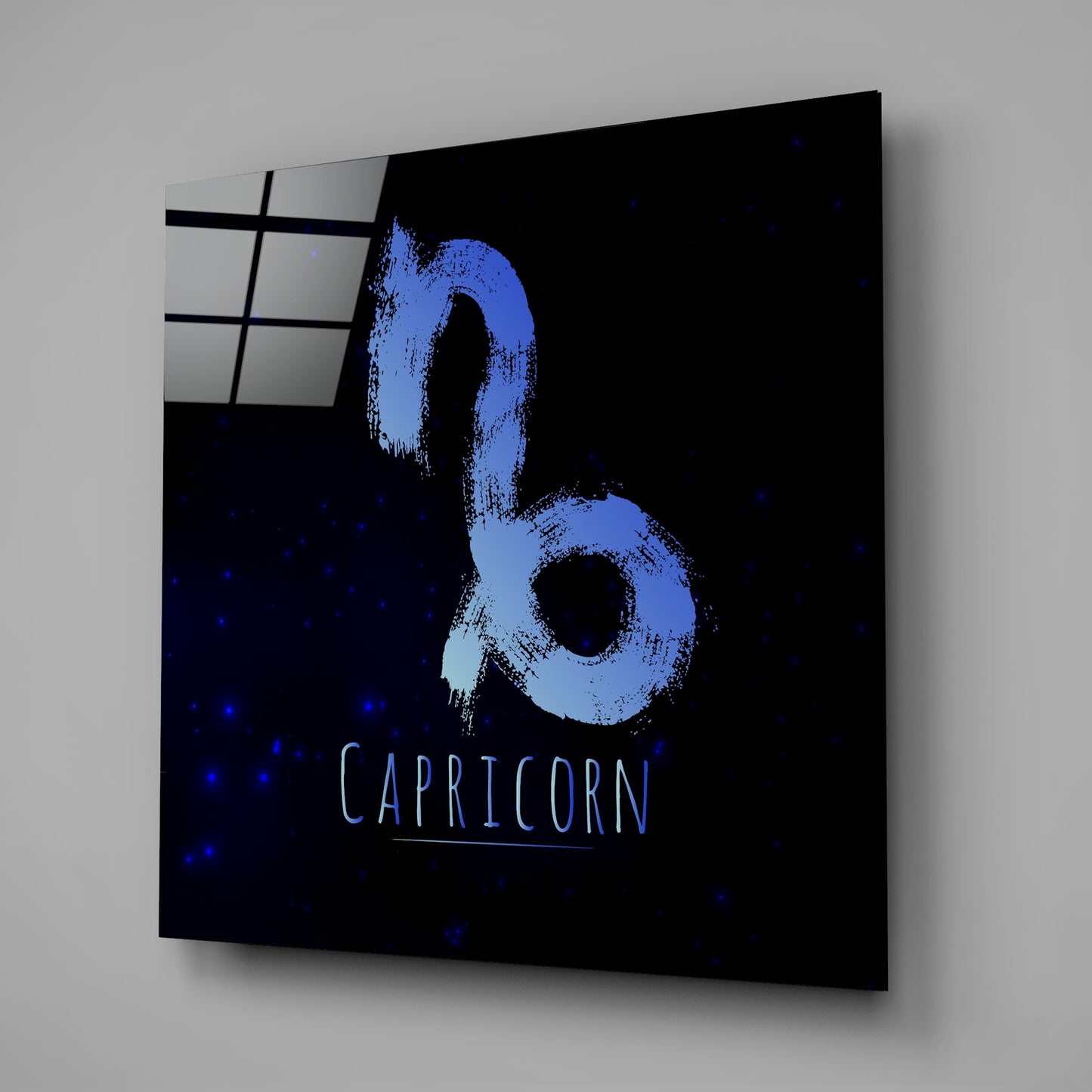 Starry Capricorn Glass Wall Art