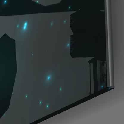 Starry Night Libra Zodiac Glass Wall Art