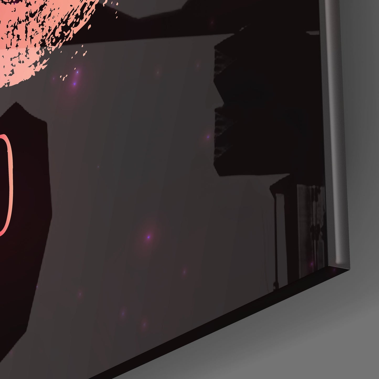 Scorpio Zodiac Crimson Sky Glass Wall Art
