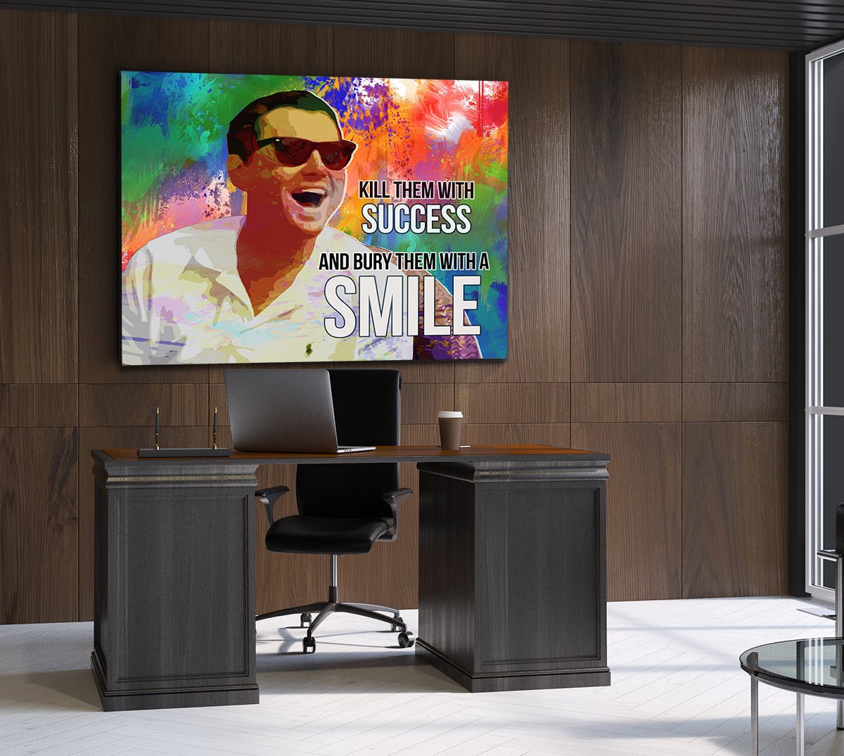 Kill Them With Success Motivational Canvas Wall Art