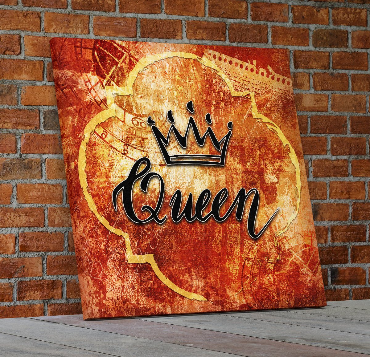 King And Queen Crown Canvas Wall Art