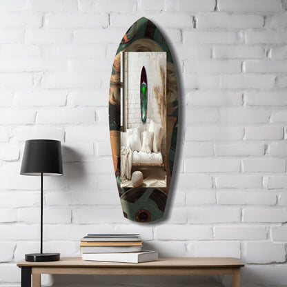 Alien Invade Glass Wall Art