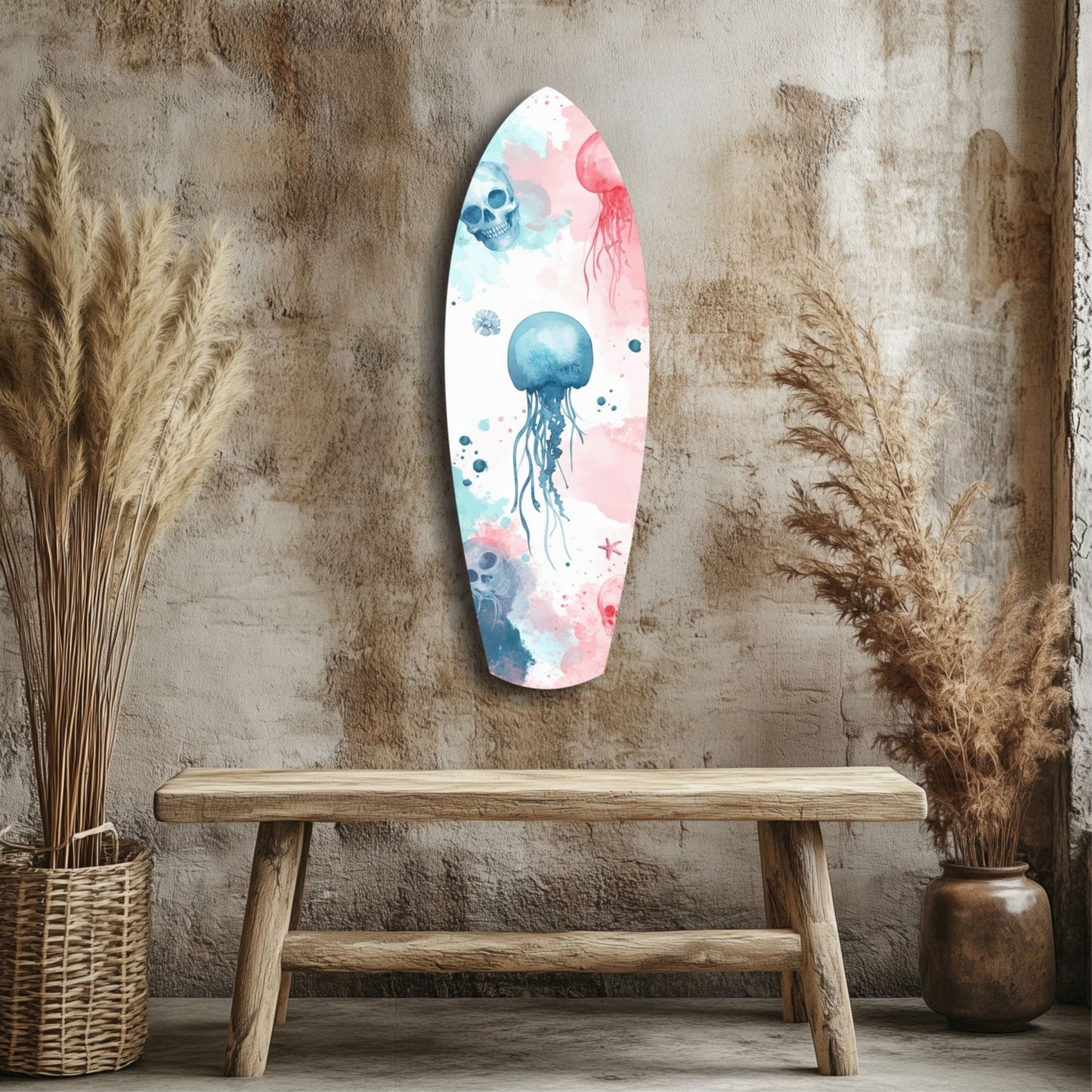 Jellyfish Glass Wall Art