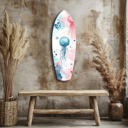 Jellyfish Glass Wall Art