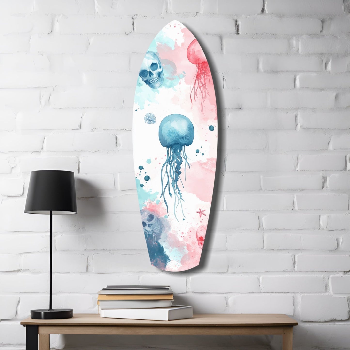 Jellyfish Glass Wall Art