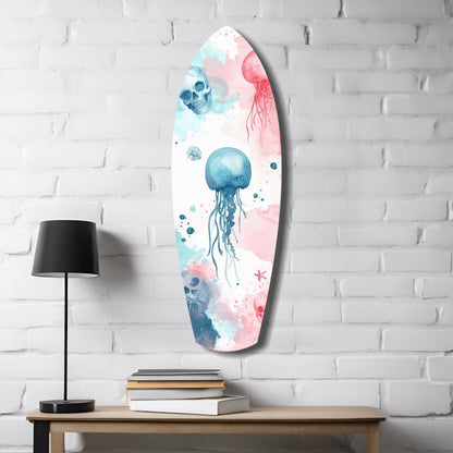 Jellyfish Glass Wall Art