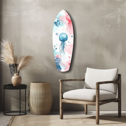 Jellyfish Glass Wall Art