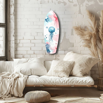 Jellyfish Glass Wall Art