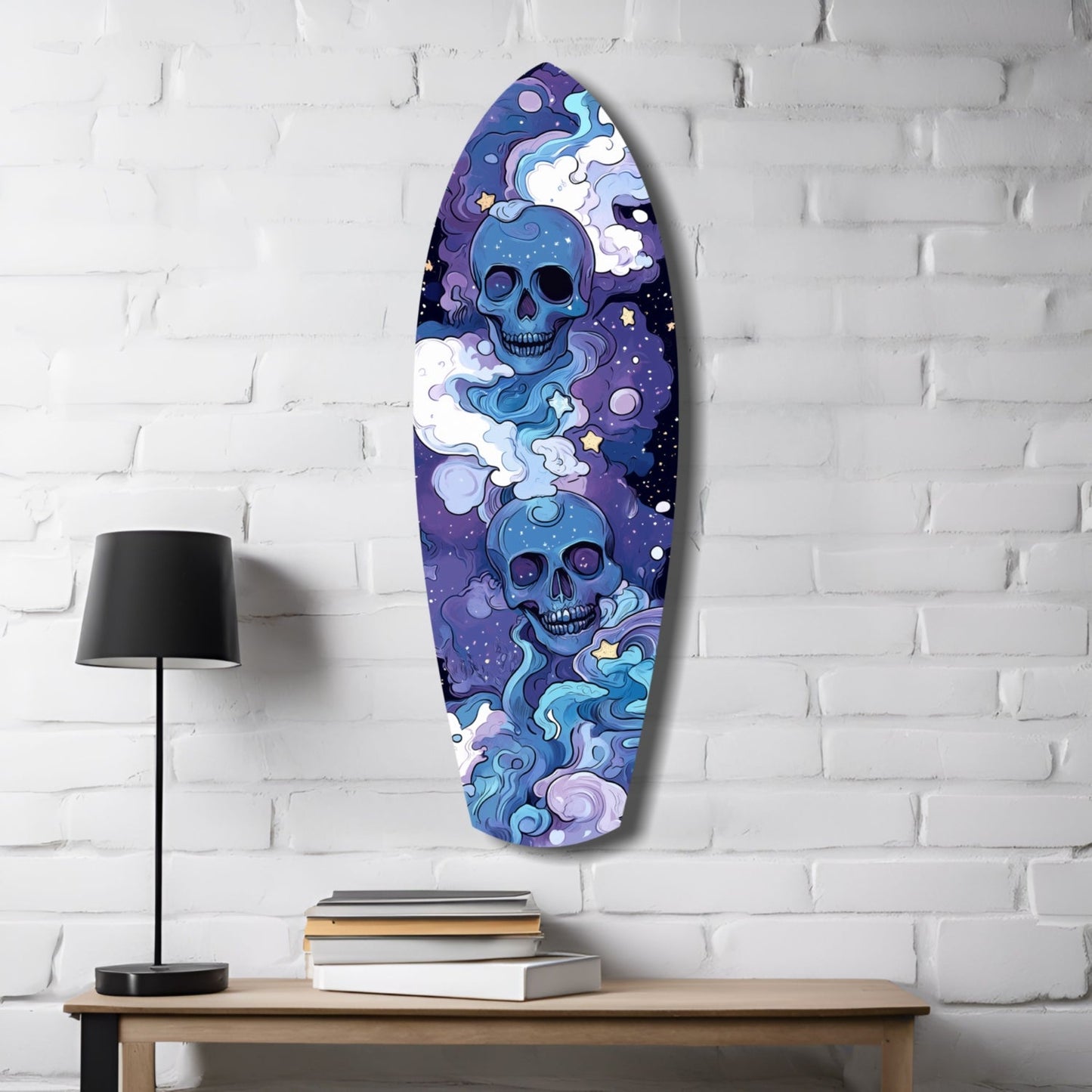 Midnight Skull Glass Wall Art