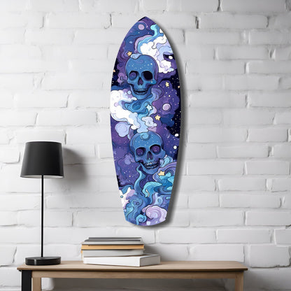 Midnight Skull Glass Wall Art