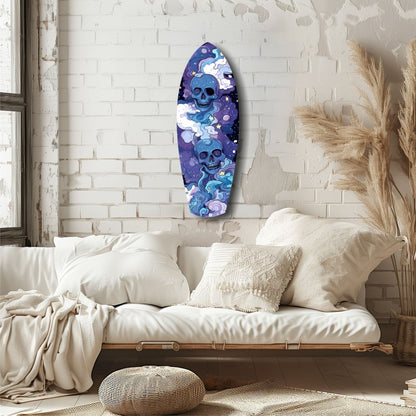 Midnight Skull Glass Wall Art