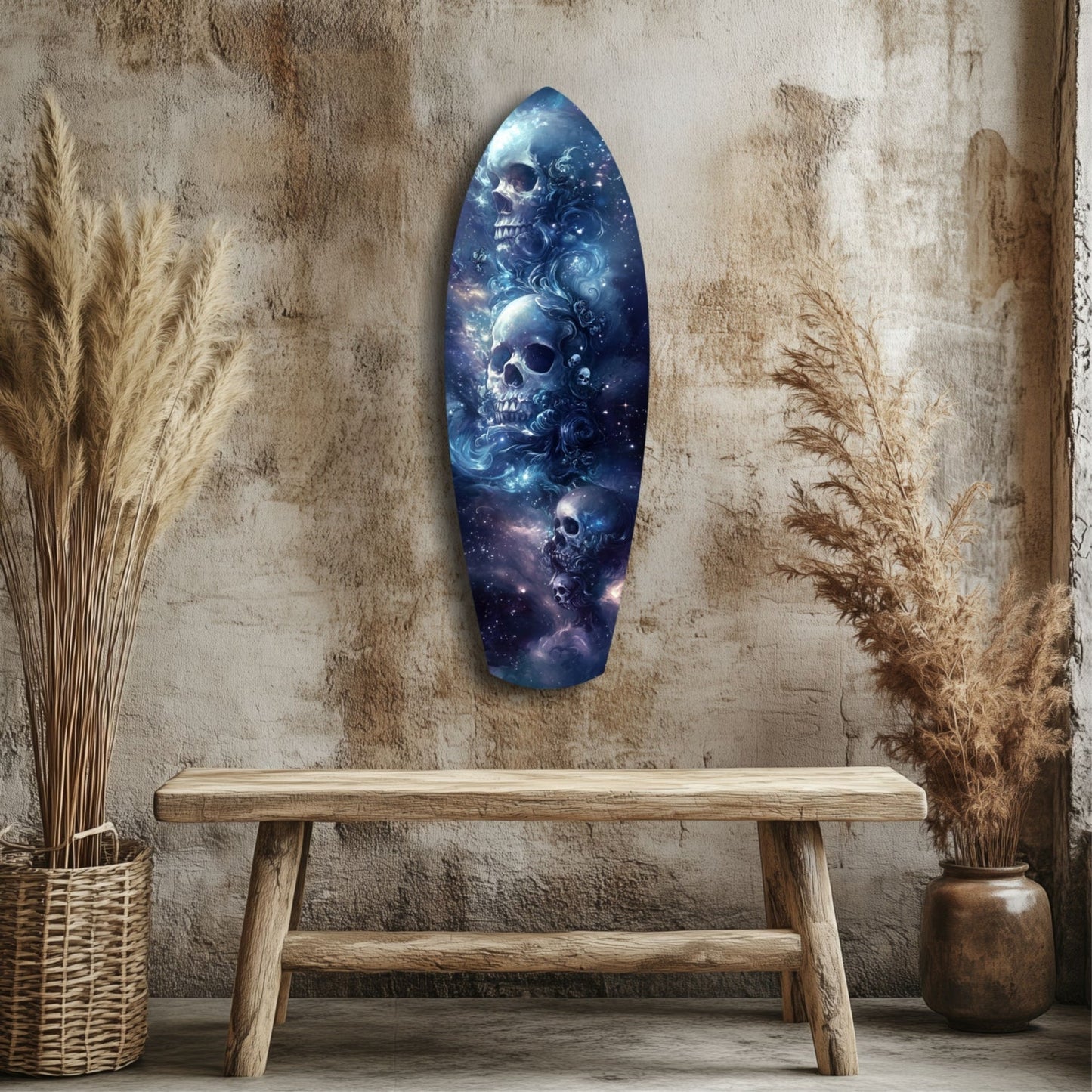 Midnight Skull Glass Wall Art
