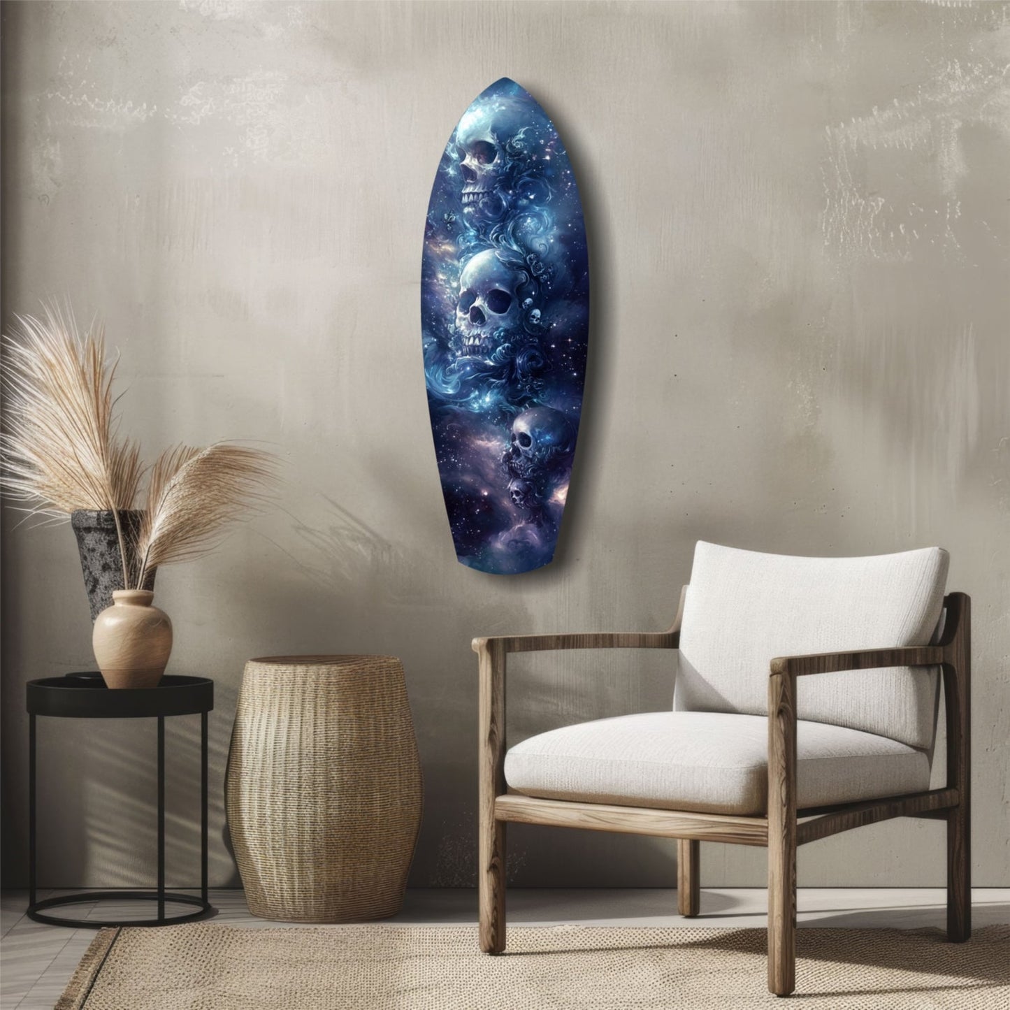 Midnight Skull Glass Wall Art