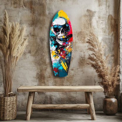 Street Soul Graffiti Skulls Glass Wall Art