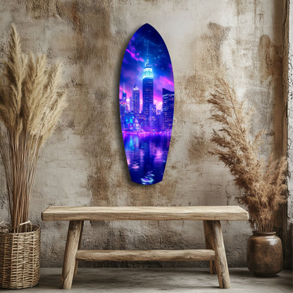 Empire City V2 Glass Wall Art