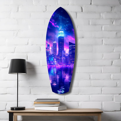 Empire City V2 Glass Wall Art