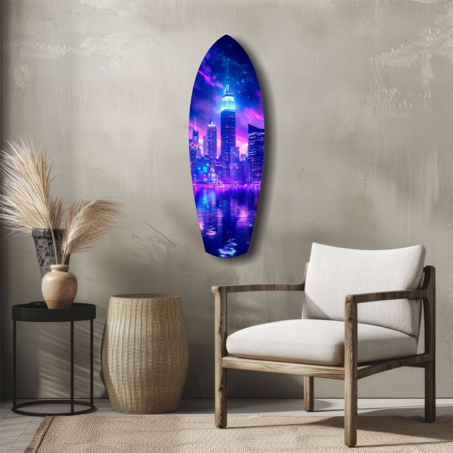 Empire City V2 Glass Wall Art